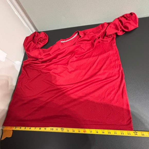 Nike Dri Fit Red Long Sleeve Athletic Shirt Men's XL - Picture 6 of 10